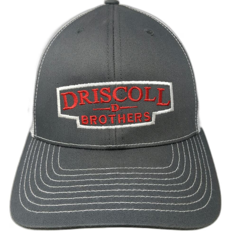 Richardson Trucker Hat Gray One Size Driscoll Brothers Potato Mascot Snapback